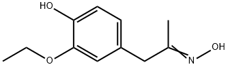 2-Propanone,1-(3-ethoxy-4-hydroxyphenyl)-,oxime(9CI) Struktur