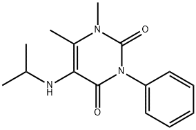 Uracil, 5-(isopropylamino)-1,6-dimethyl-3-phenyl- Struktur