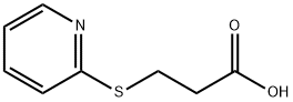 3-(2-pyridinylsulfanyl)propanoic acid Struktur