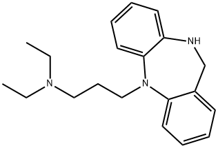 5-[3-(Diethylamino)propyl]-10,11-dihydro-5H-dibenzo[b,e][1,4]diazepine Struktur