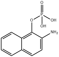 2-Amino-1-naphthol dihydrogen phosphate (ester) Struktur