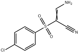 3-AMINO-2-[(4-CHLOROPHENYL)SULFONYL]ACRYLONITRILE Struktur