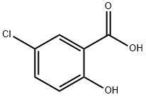 5-クロロサリチル酸 化學(xué)構(gòu)造式