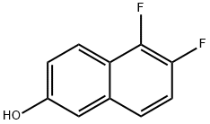 5.6-Difluoro-2-Naphthol Struktur