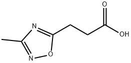 3-methyl-1,2,4-Oxadiazole-5-propanoic acid Struktur