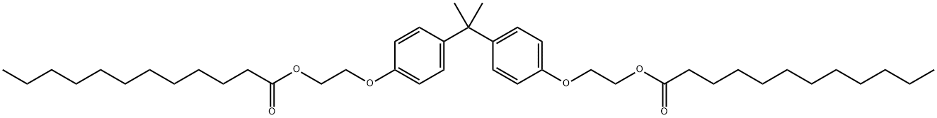 (isopropylidene)bis(4,1-phenyleneoxyethylene) dilaurate Struktur