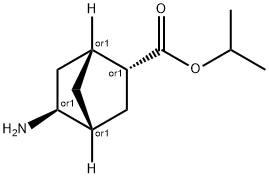 Bicyclo[2.2.1]heptane-2-carboxylic acid, 5-amino-, 1-methylethyl ester, Struktur