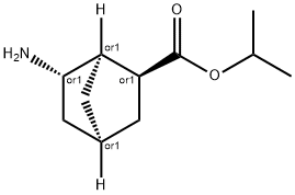 Bicyclo[2.2.1]heptane-2-carboxylic acid, 6-amino-, 1-methylethyl ester, Struktur