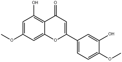 5,3'-二羥基-7,4'-二甲氧基黃酮 結構式