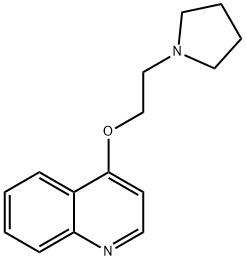 Quinoline, 4-(2-(1-pyrrolidinyl)ethoxy)- Struktur