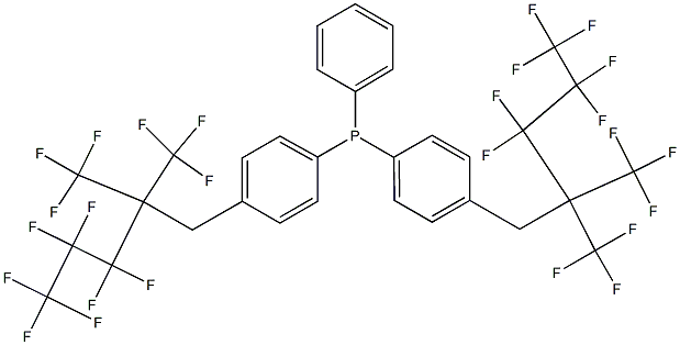 BIS[4-(1H,1H,2H,2H-PERFLUOROHEXYL)PHENYL]PHENYLPHOSPHINE Struktur