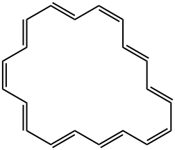 Cycloicosane-1,3,5,7,9,11,13,15,17,19-decene Struktur