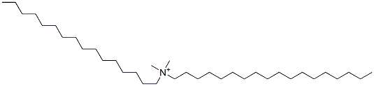 N,N-dimethyl-N-hexadecyl-1-octadecylammonium Struktur