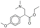 Ethyl α-(p-Methoxyphenyl)-β-(dimethylamino)propionate Struktur