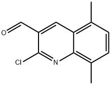 2-CHLORO-5,8-DIMETHYL-3-QUINOLINECARBALDEHYDE Struktur