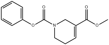 5,6-DIHYDRO-1,3(2H)-PYRIDINEDICARBOXYLIC ACID, 3-METHYL 1-PHENYL ESTER Struktur