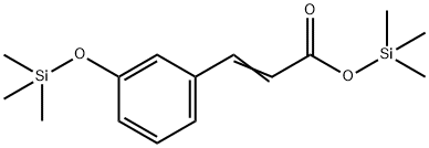 3-[3-[(Trimethylsilyl)oxy]phenyl]propenoic acid trimethylsilyl ester Struktur