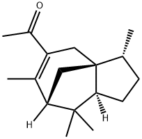 1-[[(3R)-2,3,4,7,8,8aβ-ヘキサヒドロ-3β,6,8,8-テトラメチル-1H-3aα,7α-メタノアズレン]-5-イル]エタノン