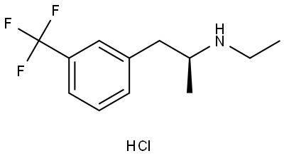 (+)-Fenfluramine hydrochloride Struktur