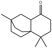 1,3,4,6,7,8a-Hexahydro-2,5,5-trimethyl-2H-2,4a-ethanonaphthalen-8(5H)-one Struktur