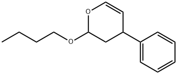 2-butoxy-3,4-dihydro-4-phenyl-2H-pyran Struktur