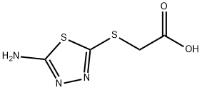 (5-AMINO-[1,3,4]THIADIAZOL-2-YLSULFANYL)-ACETIC ACID Struktur