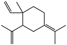 1-methyl-4-(1-methylethylidene)-2-(1-methylvinyl)-1-vinylcyclohexane  Struktur