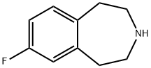 1H-3-Benzazepine,7-fluoro-2,3,4,5-tetrahydro-(9CI) Struktur