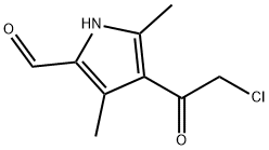 1H-Pyrrole-2-carboxaldehyde, 4-(chloroacetyl)-3,5-dimethyl- (9CI) Struktur