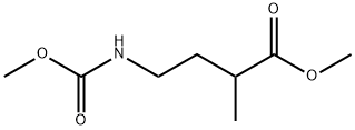 Butanoic  acid,  4-[(methoxycarbonyl)amino]-2-methyl-,  methyl  ester Struktur