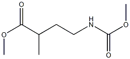 Butanoic  acid,  4-[(methoxycarbonyl)amino]-2-methyl-,  methyl  ester,  (+)- Struktur