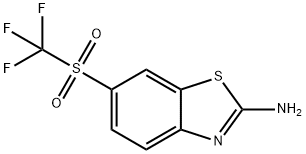 2-Amino-6-(trifluoromethanesufonyl)benzothiazole  Struktur