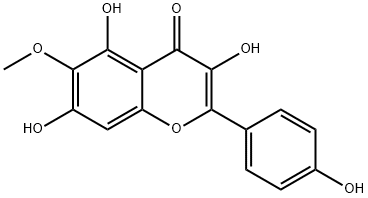 6-METHOXYKAEMPFEROL Struktur