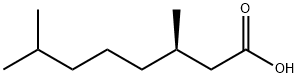 (R)-3,7-Dimethyloctanoic acid Struktur