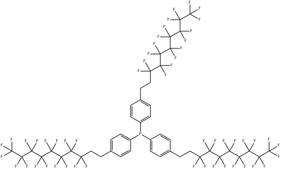 TRIS-(4-(HEPTADECAFLUORODECYL)PHENYL)-P& Struktur