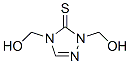 1,4-Bis(hydroxymethyl)-4,5-dihydro-1H-1,2,4-triazole-5-thione Struktur