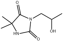 3-(2-Hydroxypropyl)-5,5-dimethylimidazolidine-2,4-dione Struktur