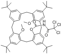 25,27-DIMETHOXY-26-(N-TRICHLOROACETYL)CARBAMOYLOXY-P-TERT-BUTYLCALIX[4!ARENE, 95 Struktur