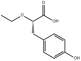 (S)-2-ETHOXY-3-(4-HYDROXY-PHENYL)-PROPIONIC ACID
 Struktur