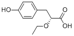 (R)-2-ETHOXY-3-(4-HYDROXY-PHENYL)-PROPIONIC ACID
 Struktur