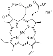 Chlorophyllinironcomplex Struktur