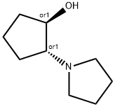 Cyclopentanol, 2-(1-pyrrolidinyl)-, trans- (8CI,9CI) Struktur