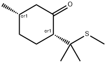 8-(METHYLTHIO)MENTHONE Struktur