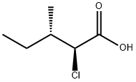 (2S,3S)-2-CHLORO-3-METHYL-N-VALERIC ACID Struktur