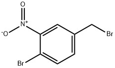 4-BROMO-3-NITROBENZYL BROMIDE Struktur