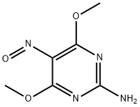 2-amino-4,6-dimethoxy-5-nitrosopyrimidine Struktur