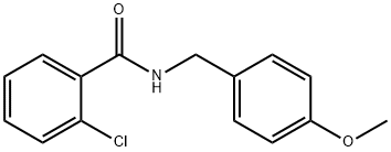 2-chloro-N-(4-methoxybenzyl)benzamide Struktur