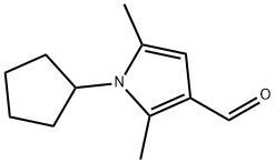 1-CYCLOPENTYL-2,5-DIMETHYL-1H-PYRROLE-3-CARBALDEHYDE Struktur