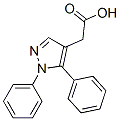 1,5-Diphenyl-1H-pyrazole-4-acetic acid Struktur