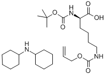 BOC-D-LYS(ALOC)-OH DCHA Struktur